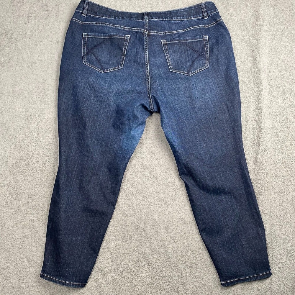 Lane Bryant Women's Size 24 Blue Plus High-Rise Stretch Skinny‎ Jeans - Picture 2 of 13